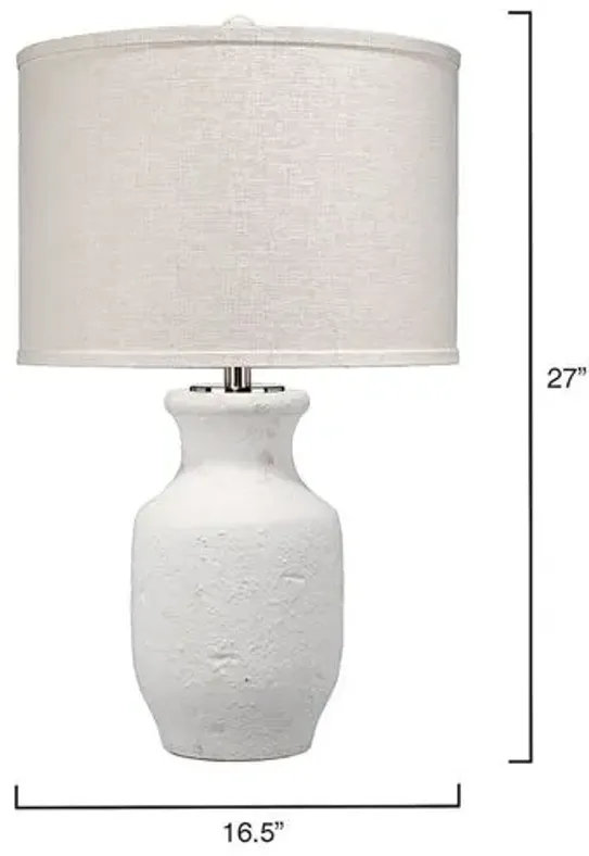 Gilbert Table Lamp - Matte Textured White - Jamie Young Co.