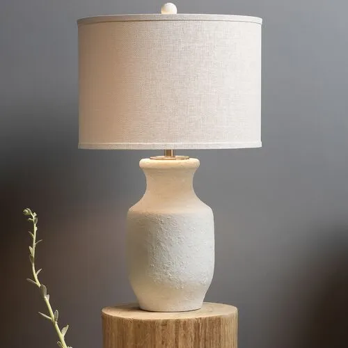 Gilbert Table Lamp - Matte Textured White - Jamie Young Co.