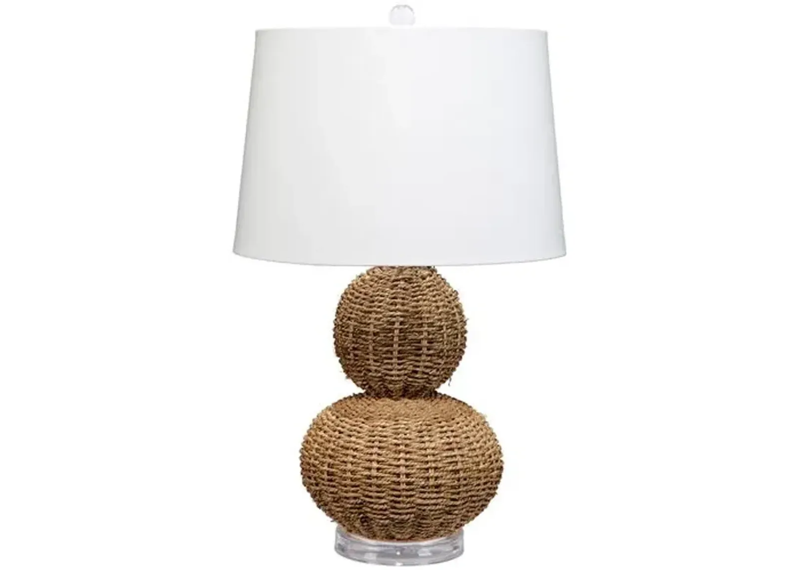 Sebastian Seagrass Table Lamp - Natural - Jamie Young Co. - Brown