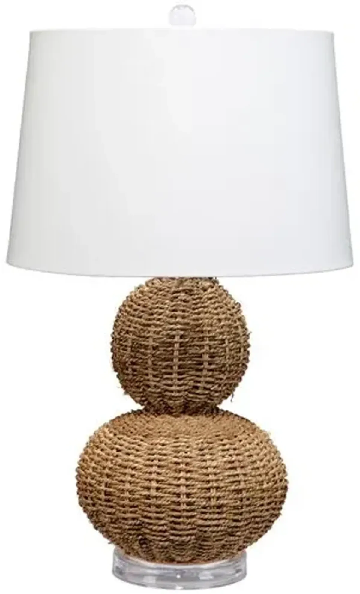 Sebastian Seagrass Table Lamp - Natural - Jamie Young Co. - Brown