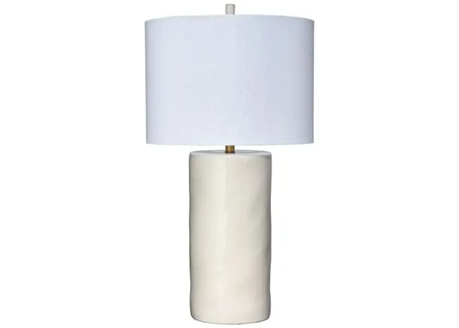 Undertow Ceramic Table Lamp - Jamie Young Co. - Handcrafted - Ivory