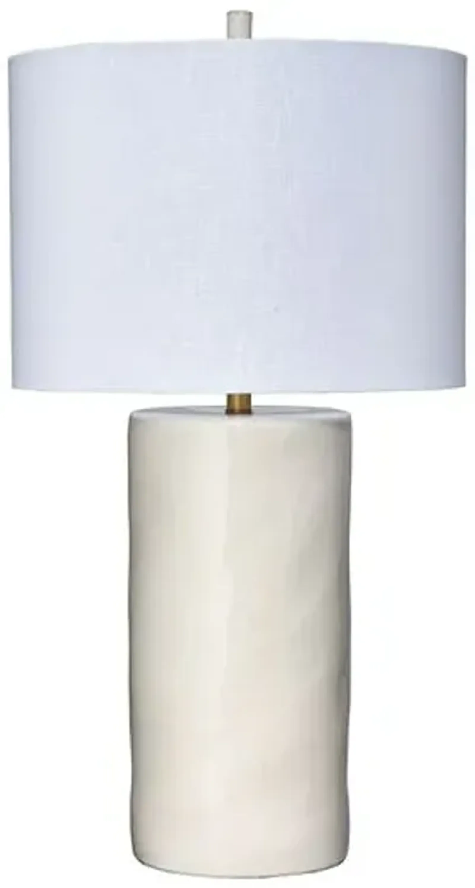 Undertow Ceramic Table Lamp - Jamie Young Co. - Handcrafted - Ivory