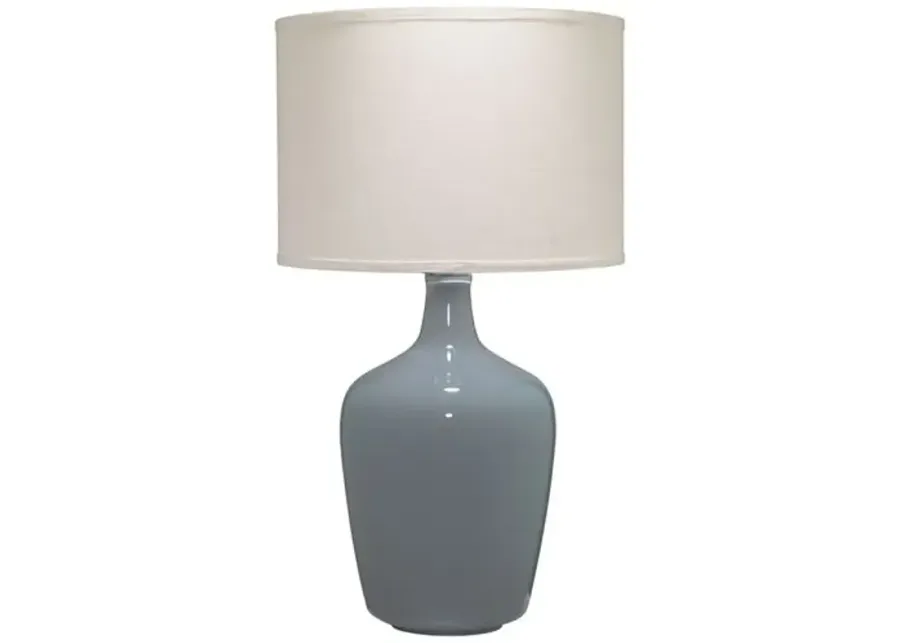 Medium Plum Jar Glass Table Lamp - Grey - Jamie Young Co. - Handcrafted - Gray