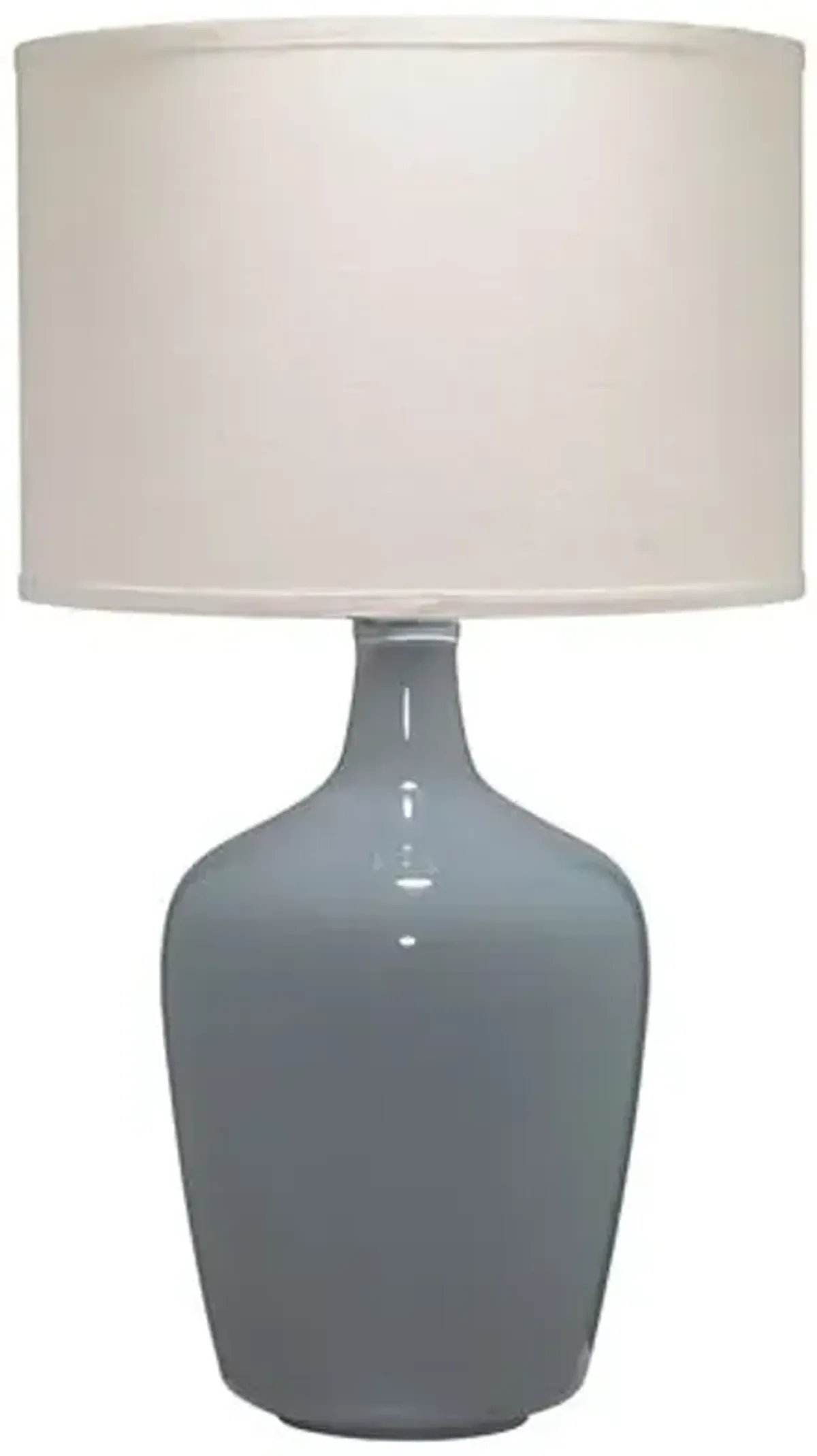 Medium Plum Jar Glass Table Lamp - Grey - Jamie Young Co. - Handcrafted - Gray