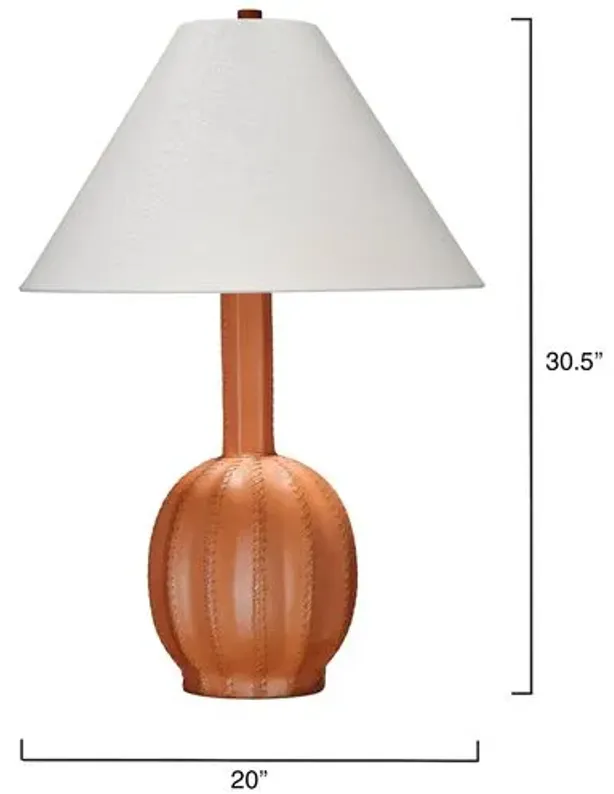 Cole Table Lamp - Orange - Jamie Young Co.