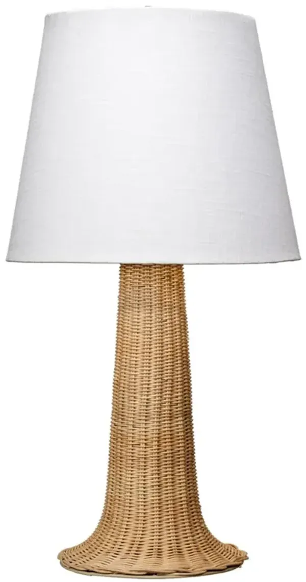 Walden Cane Table Lamp - Natural - Jamie Young Co. - Brown