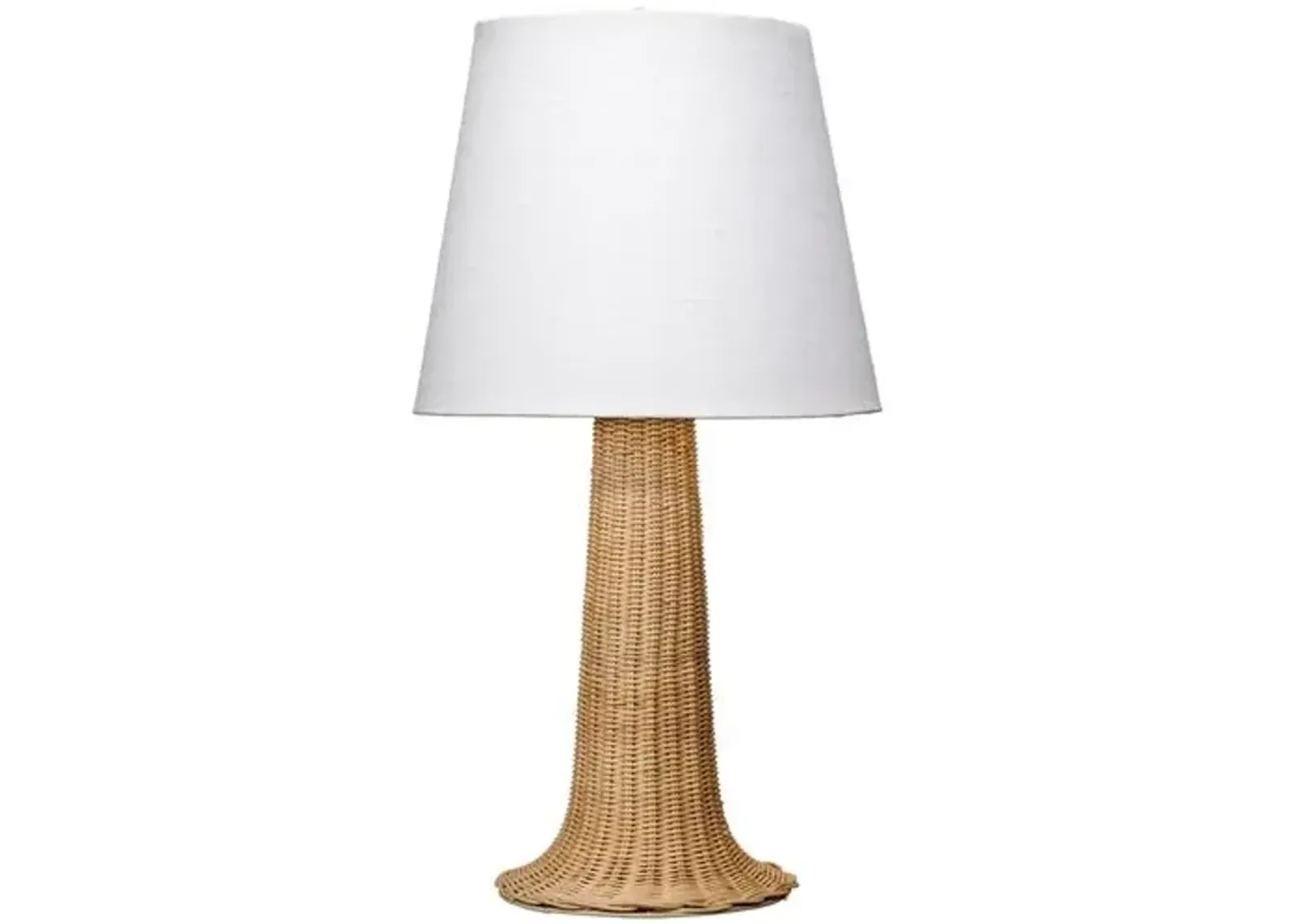 Walden Cane Table Lamp - Natural - Jamie Young Co. - Brown