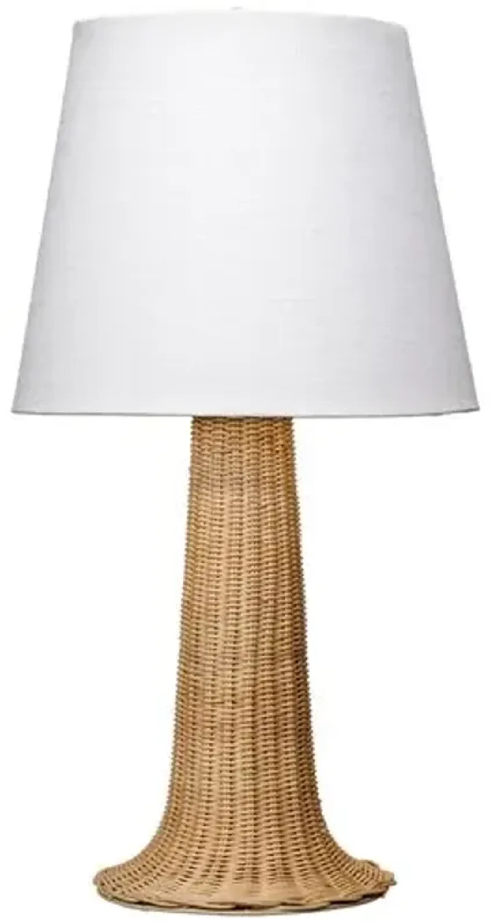 Walden Cane Table Lamp - Natural - Jamie Young Co. - Brown