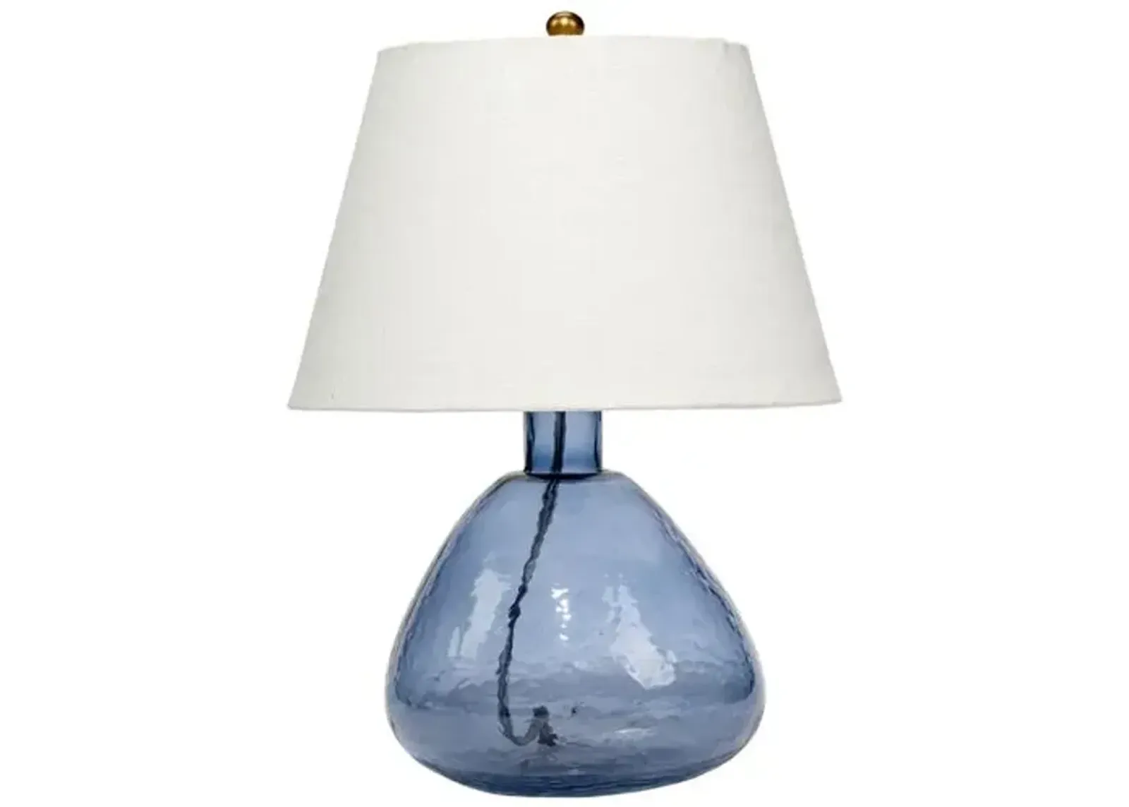 Demi Glass Table Lamp - Jamie Young Co. - Blue