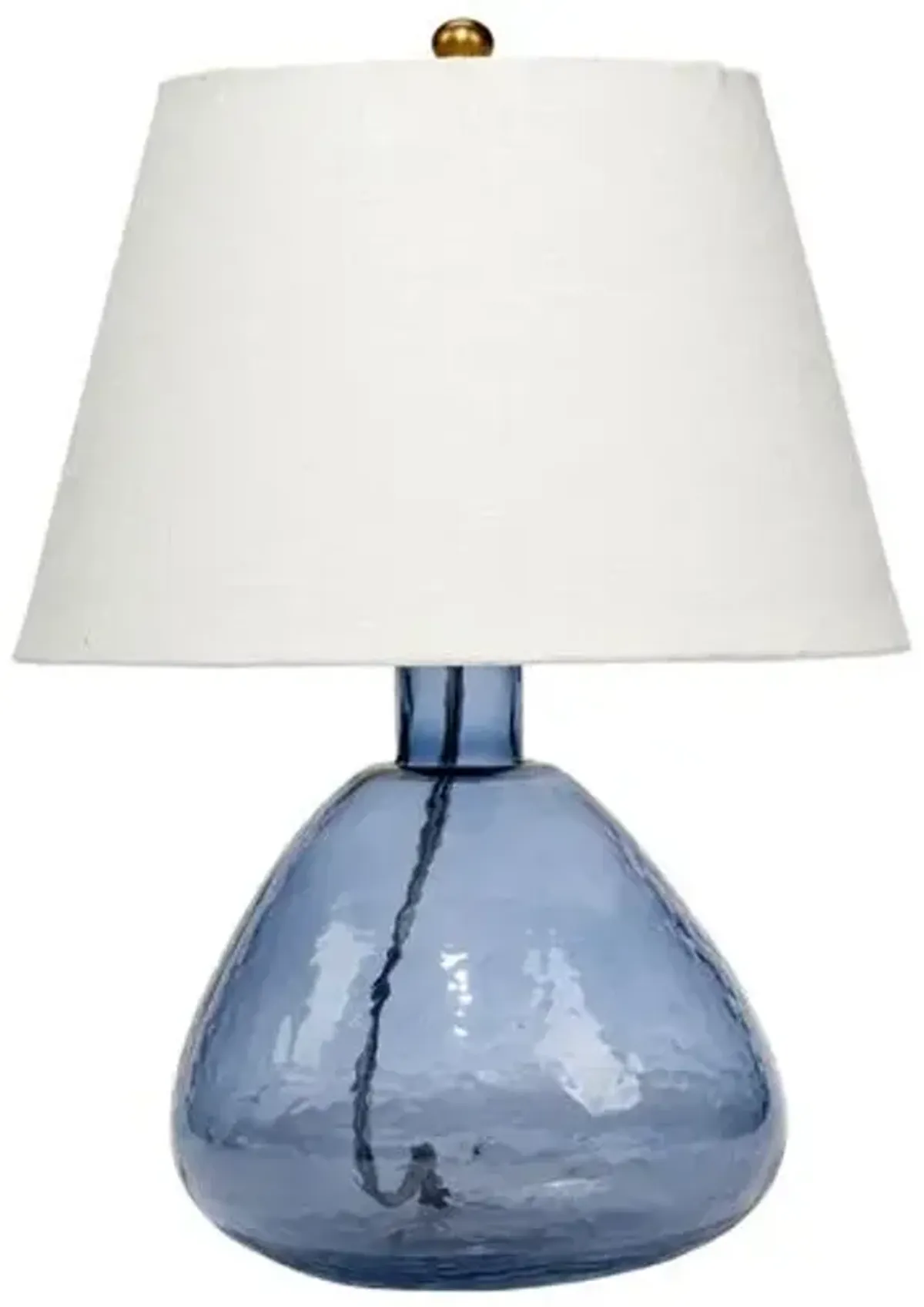 Demi Glass Table Lamp - Jamie Young Co. - Blue