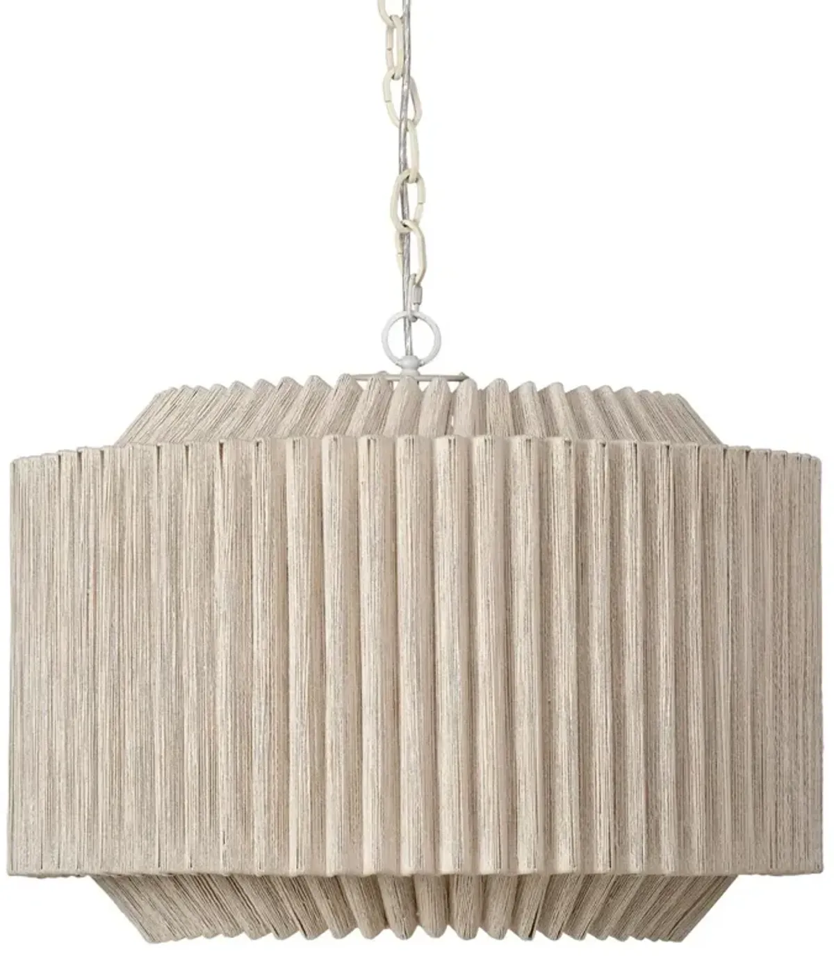 Theory Jute Chandelier - Natural - Jamie Young Co. - Handcrafted - Brown