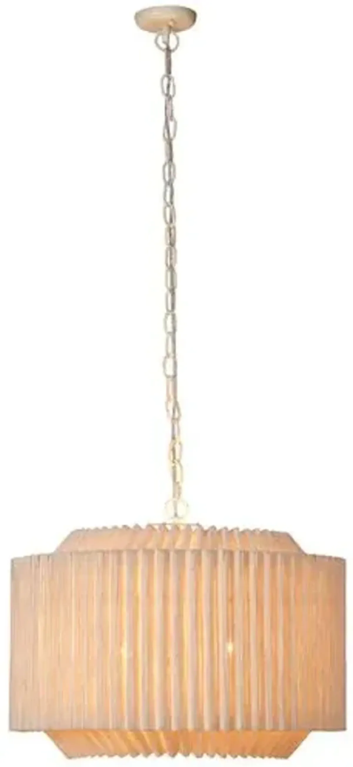 Theory Jute Chandelier - Natural - Jamie Young Co. - Handcrafted - Brown