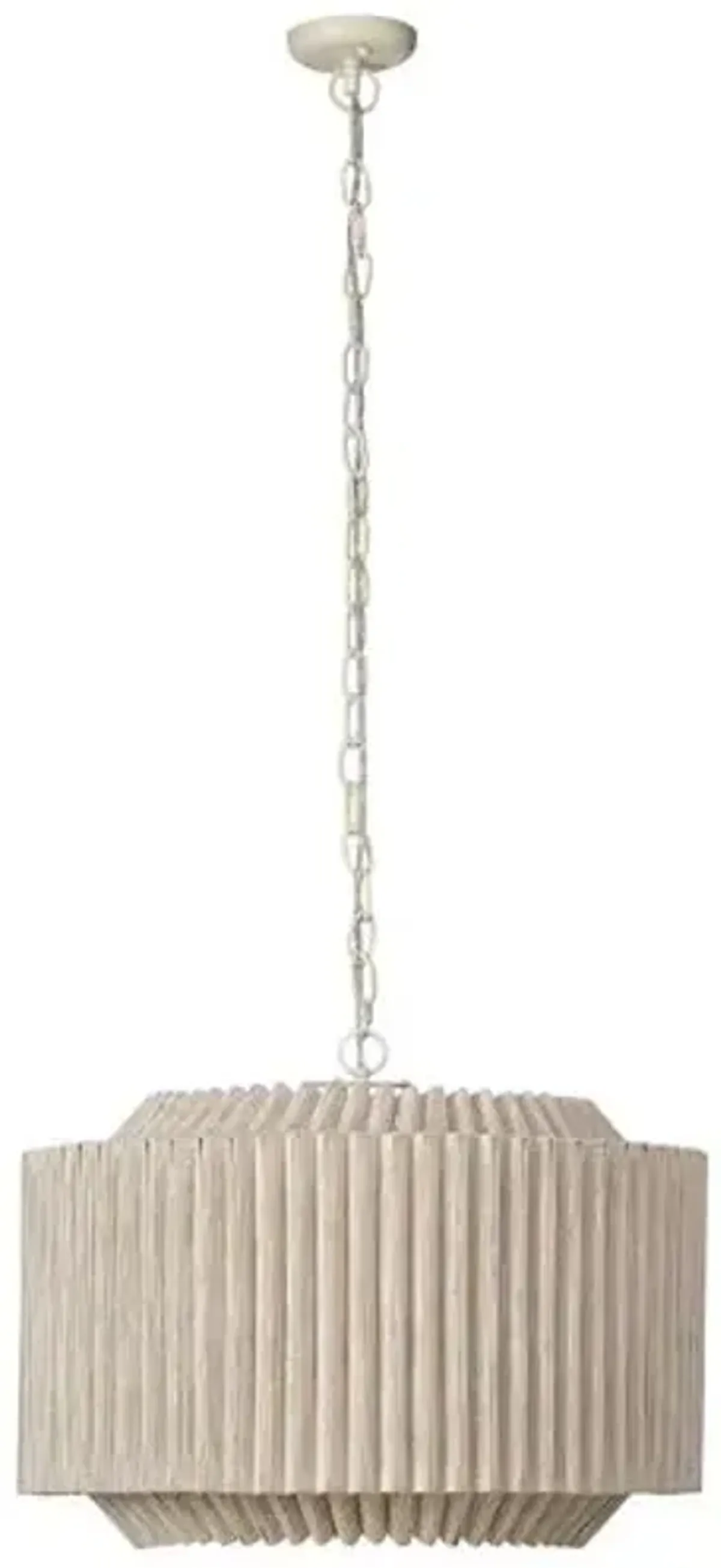 Theory Jute Chandelier - Natural - Jamie Young Co. - Handcrafted - Brown