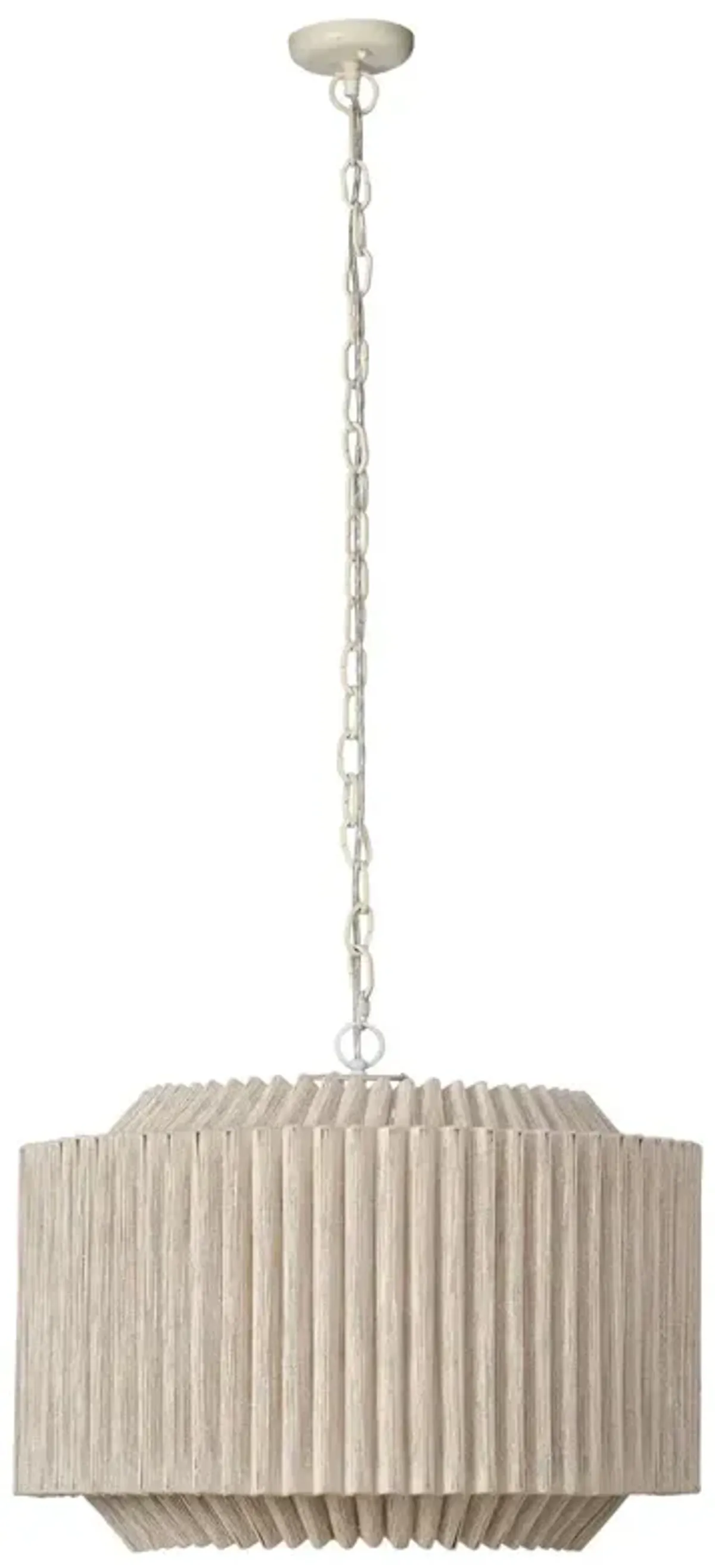 Theory Jute Chandelier - Natural - Jamie Young Co. - Handcrafted - Brown