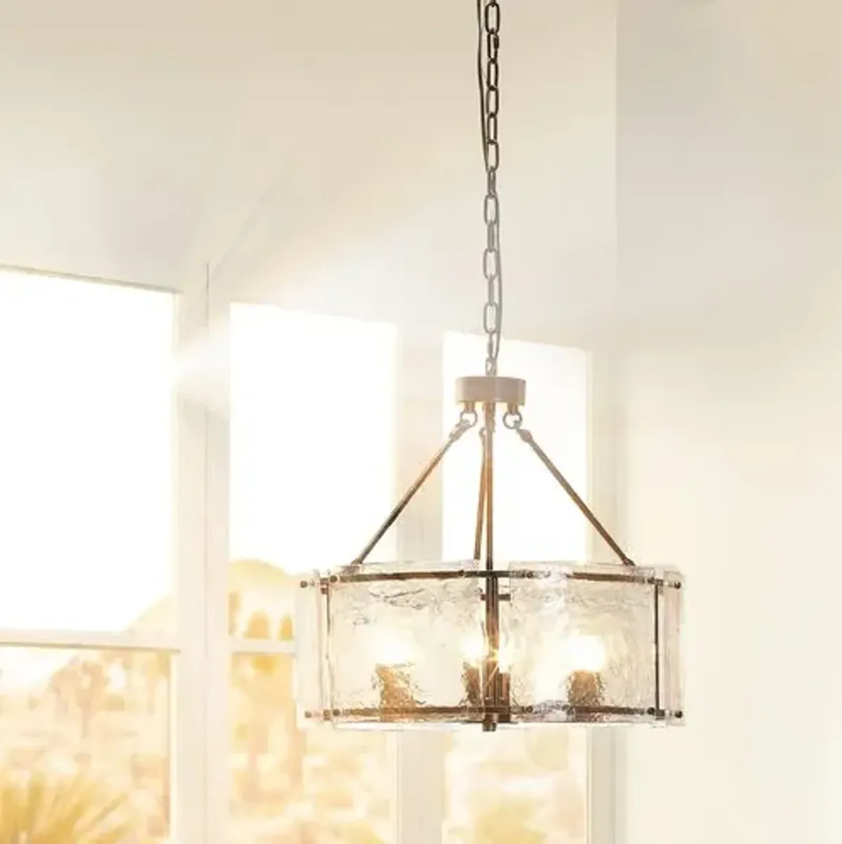 Glenn Round Chandelier - Jamie Young Co. - Brown