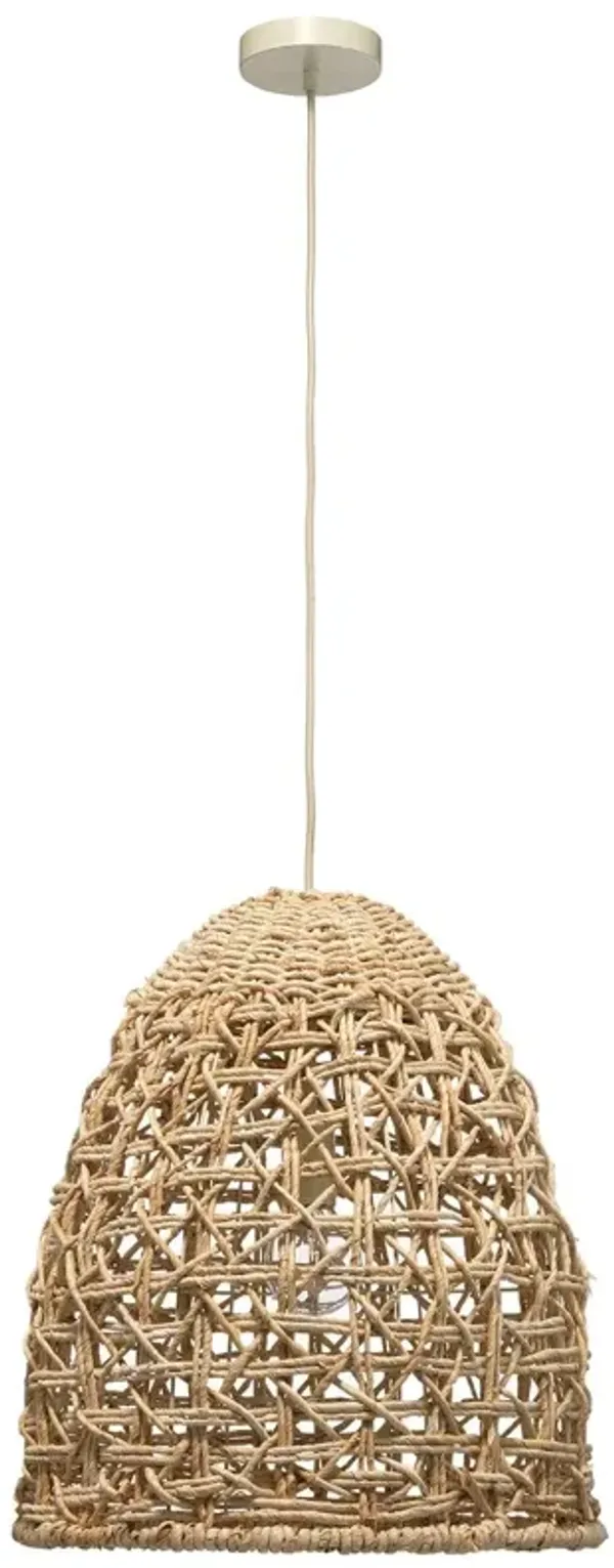 Netted Pendant - Natural Rope - Jamie Young Co. - Brown