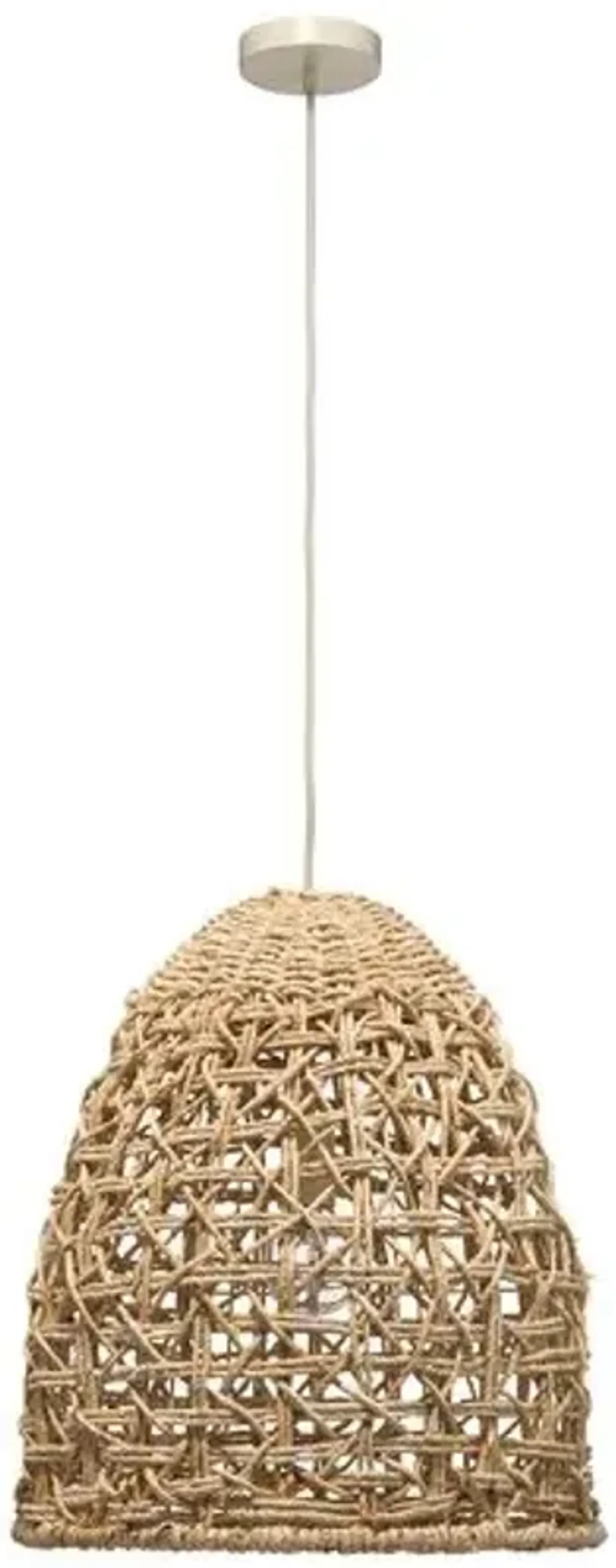 Netted Pendant - Natural Rope - Jamie Young Co. - Brown