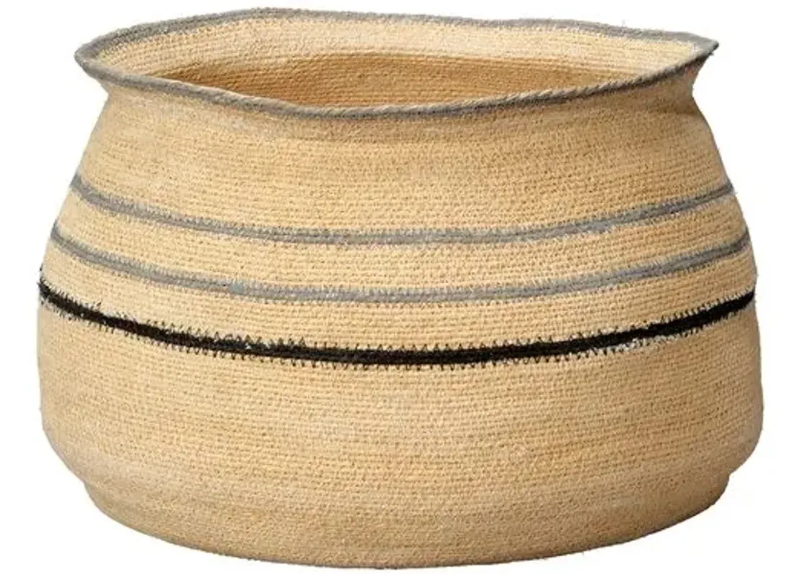 Caterpillar Basket - Natural Seagrass - Jamie Young Co. - Brown