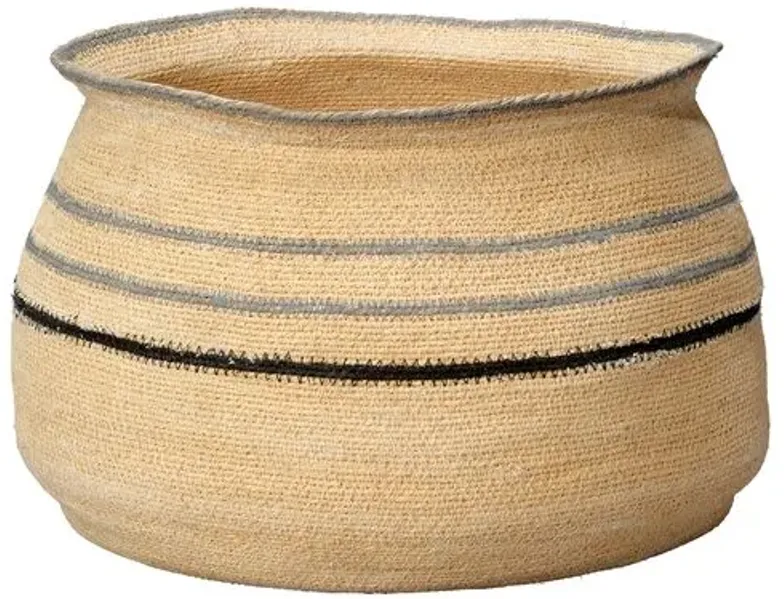 Caterpillar Basket - Natural Seagrass - Jamie Young Co. - Brown