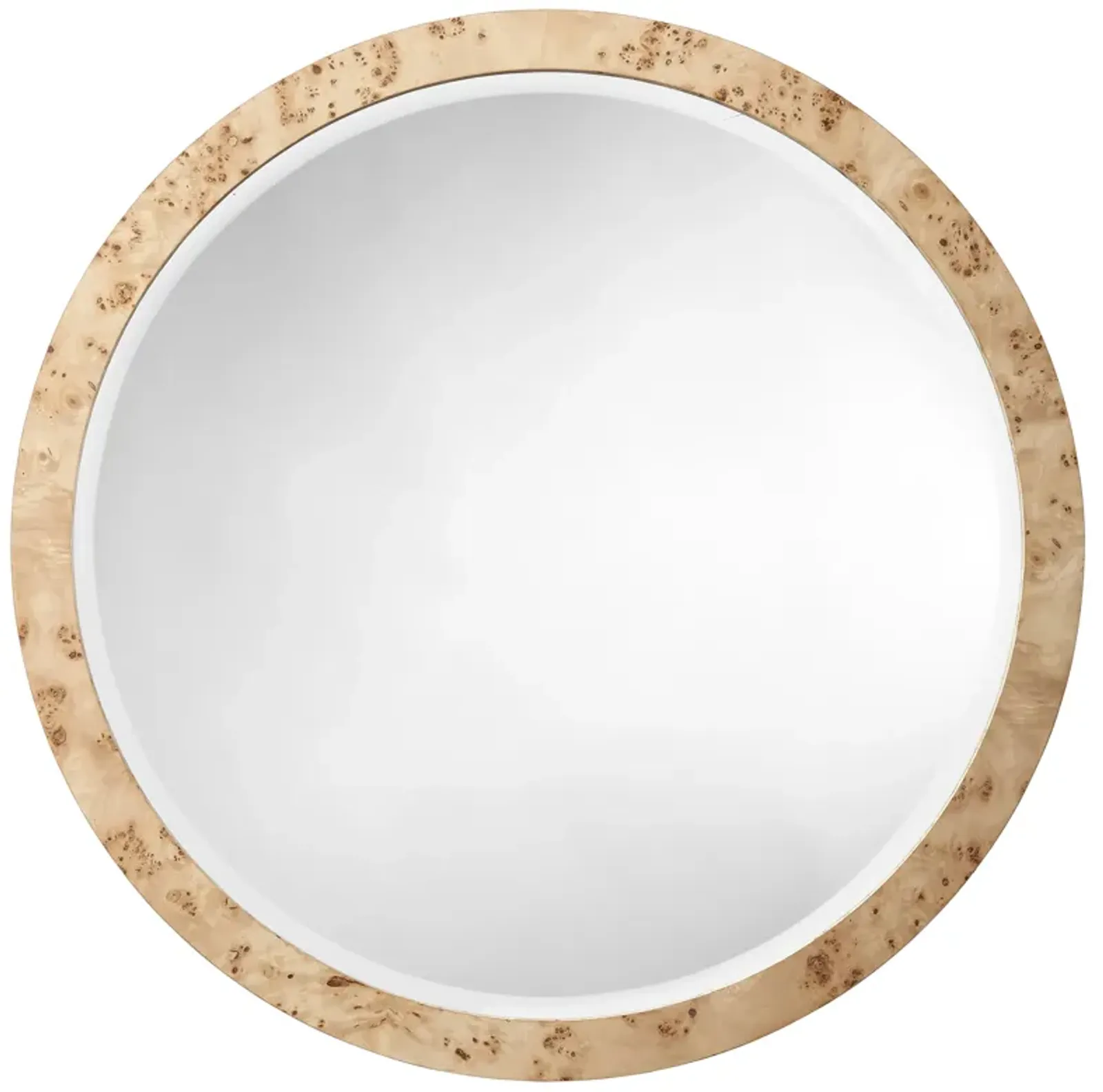 Chandler Round Burl Wall Mirror - Jamie Young Co.