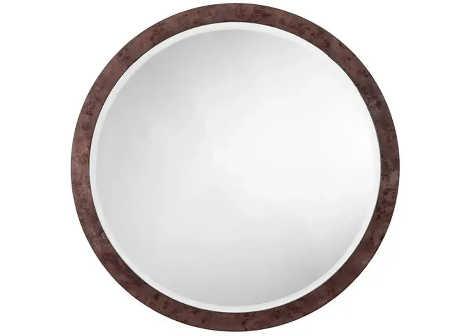 Chandler Round Burl Wall Mirror - Jamie Young Co.