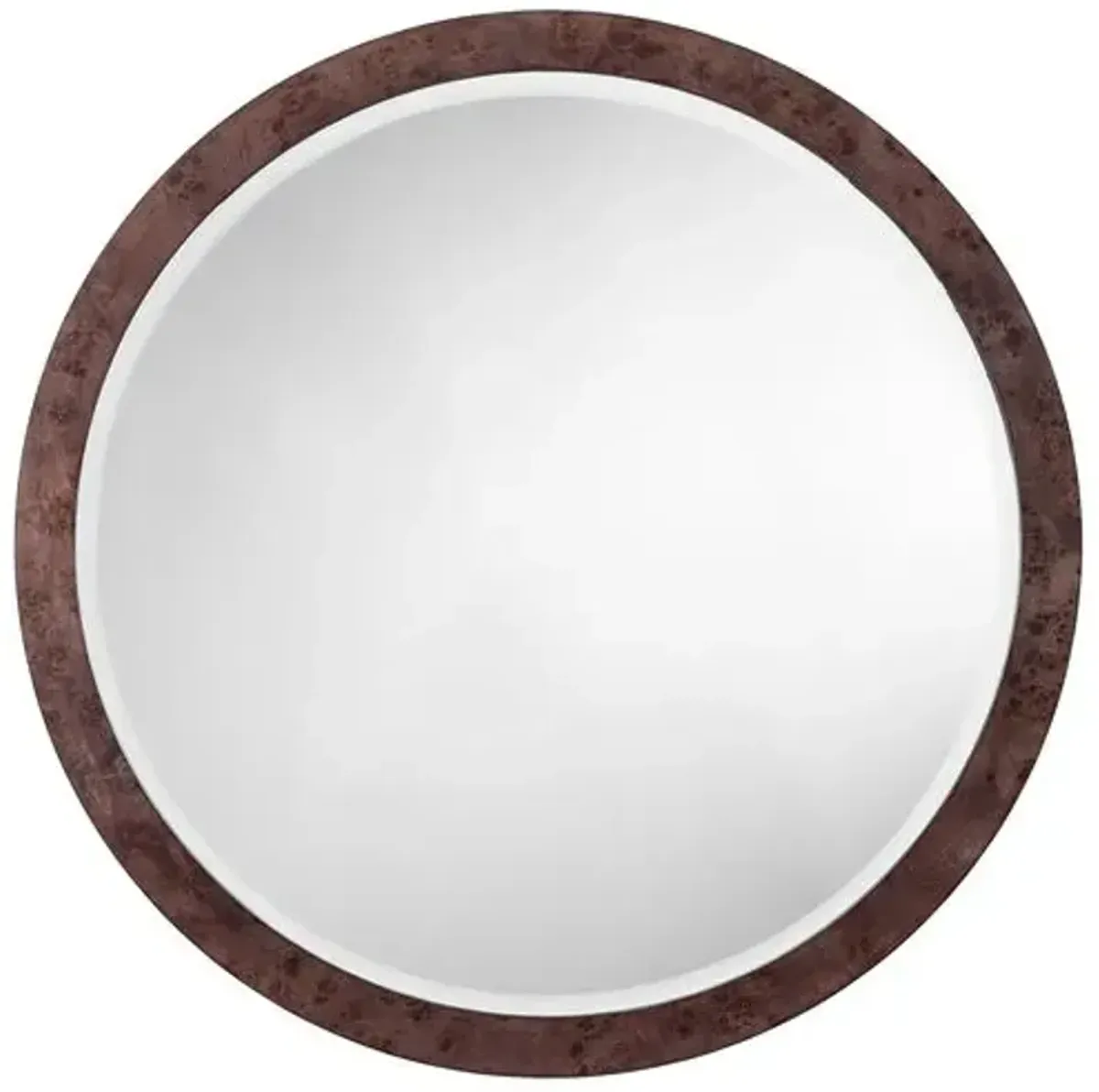 Chandler Round Burl Wall Mirror - Jamie Young Co.