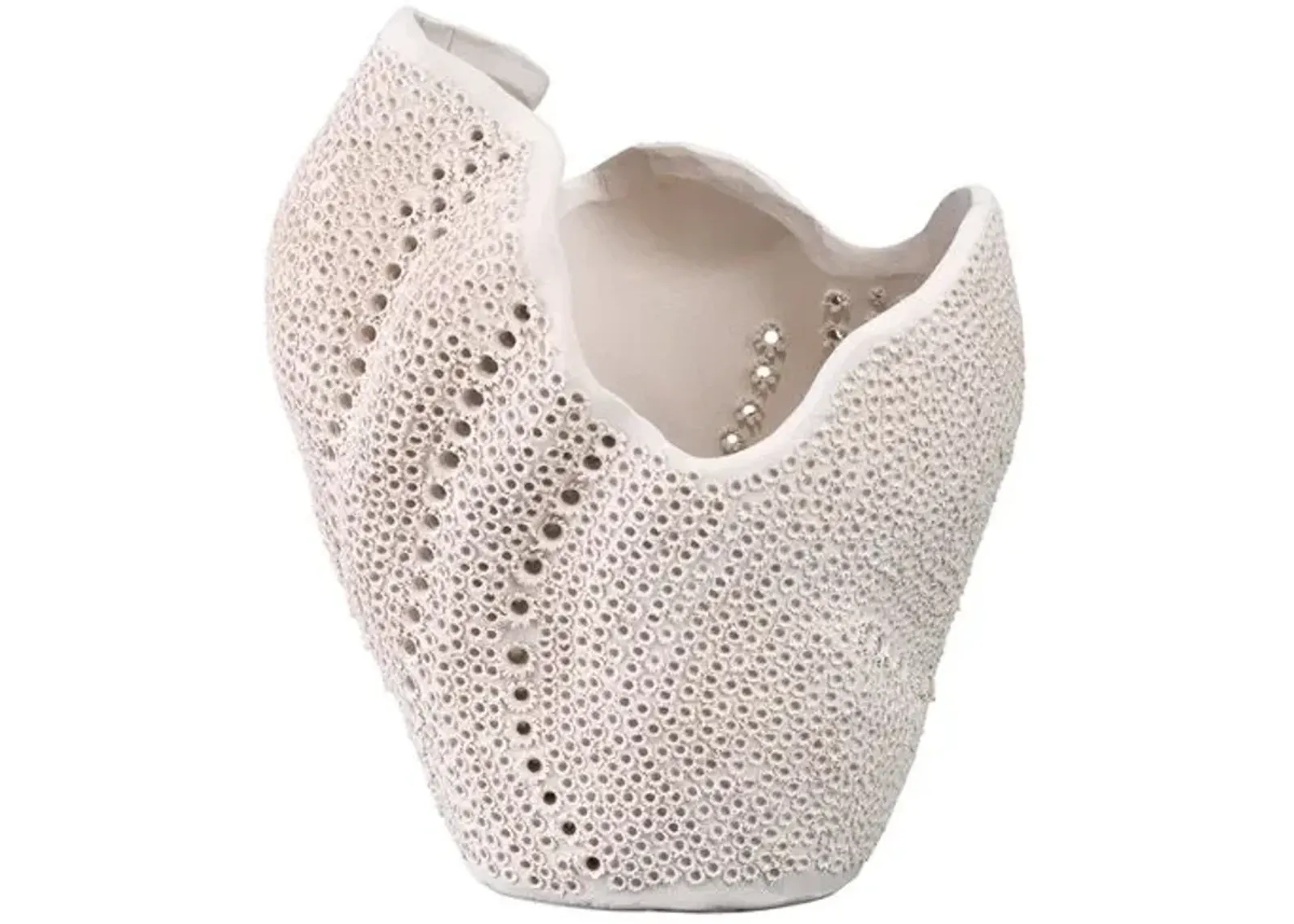 Eclipse Ceramic Vase - Jamie Young Co. - White