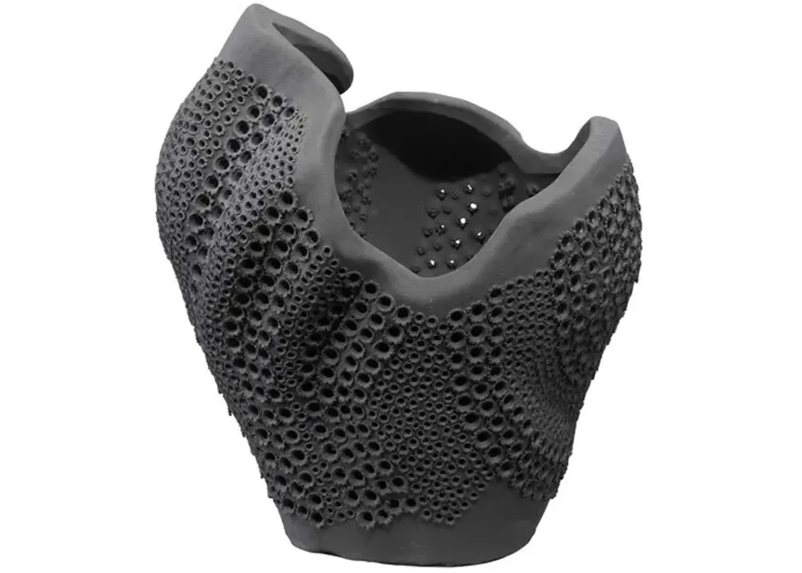 Eclipse Ceramic Vase - Jamie Young Co. - Black