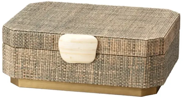 Eden Woven Raffia Box
