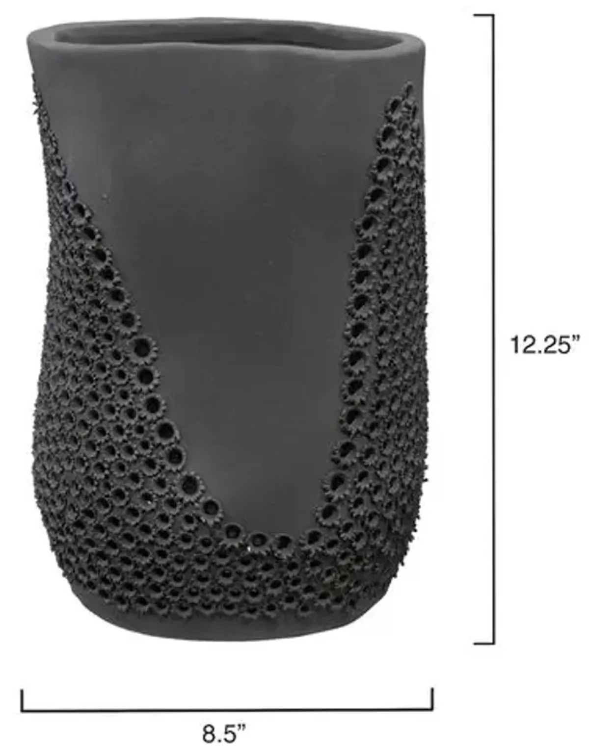 Moonrise Decorative Ceramic Vase - Jamie Young Co. - Black