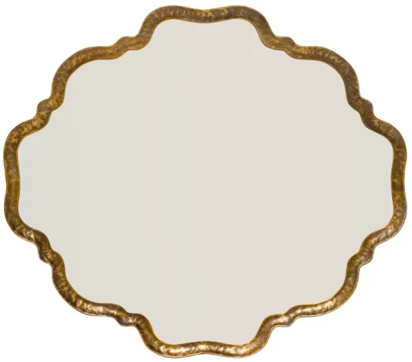 Elise Metal Wall Mirror - Antique Brass - Jamie Young Co.