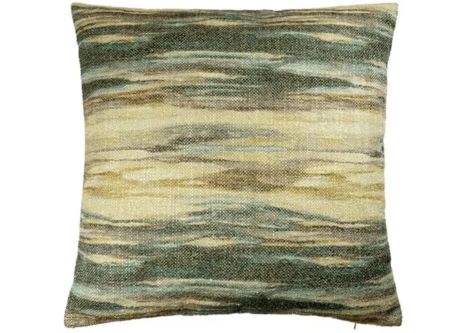 Cora Abstract Pillow - Olive/Teal/Plum - The Piper Collection - Handcrafted