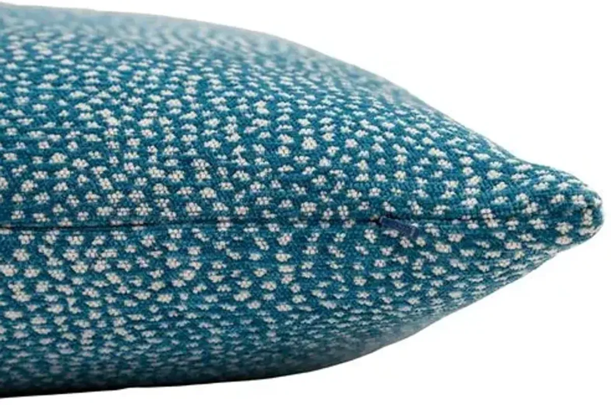 Gemma Velvet Lumbar Animal Dot Pillow - The Piper Collection