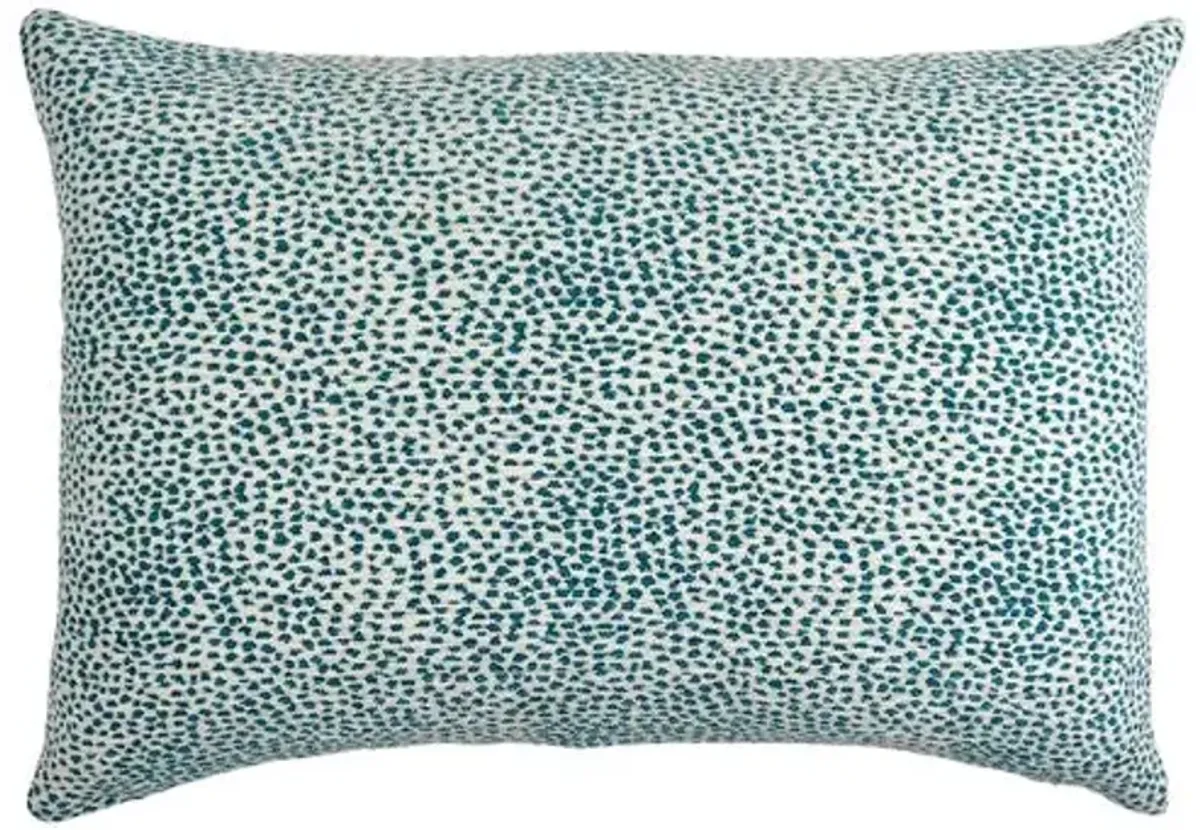 Julia Velvet Lumbar Animal Dot Pillow - The Piper Collection