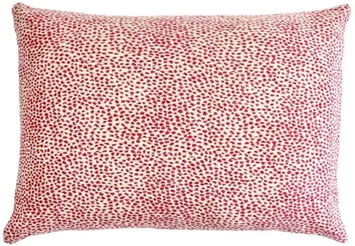 Julia Velvet Lumbar Animal Dot Pillow - The Piper Collection