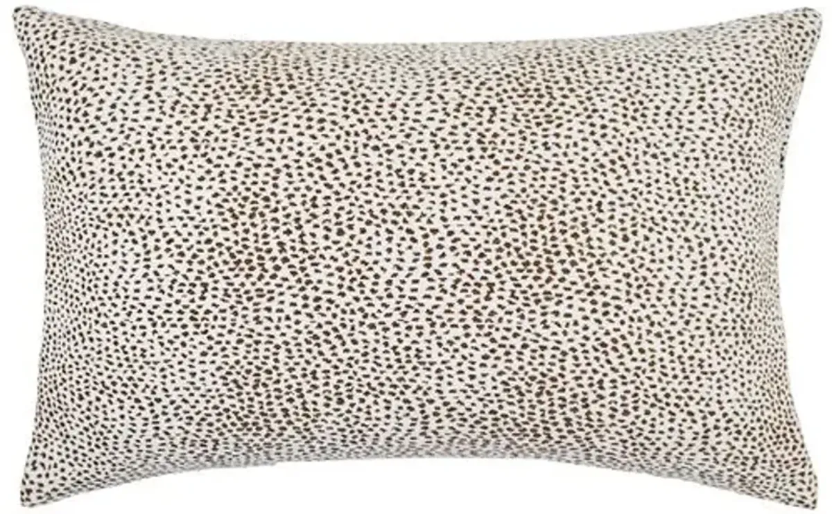 Julia Velvet Lumbar Animal Dot Pillow - The Piper Collection