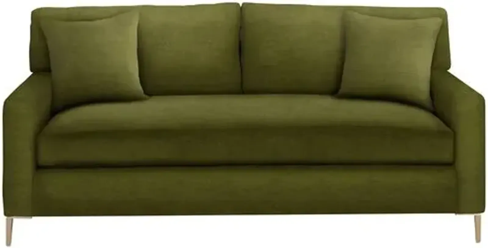 Hinton Loveseat - Crypton Velvet - Handcrafted - Green