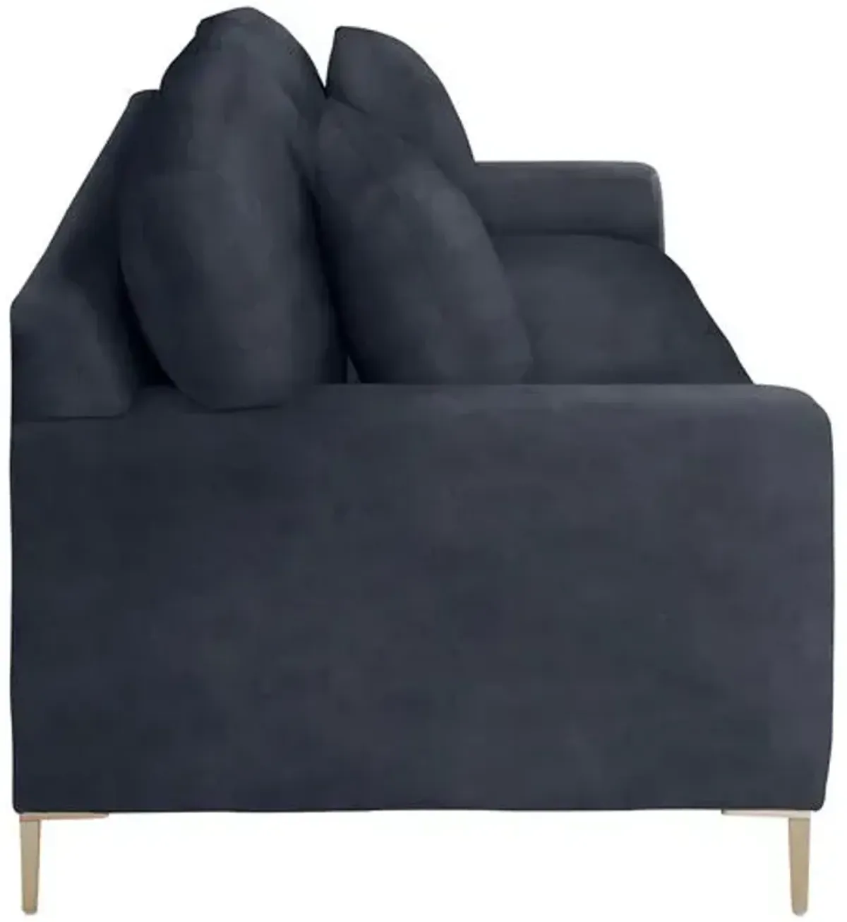 Hinton Loveseat - Crypton Velvet - Handcrafted - Blue