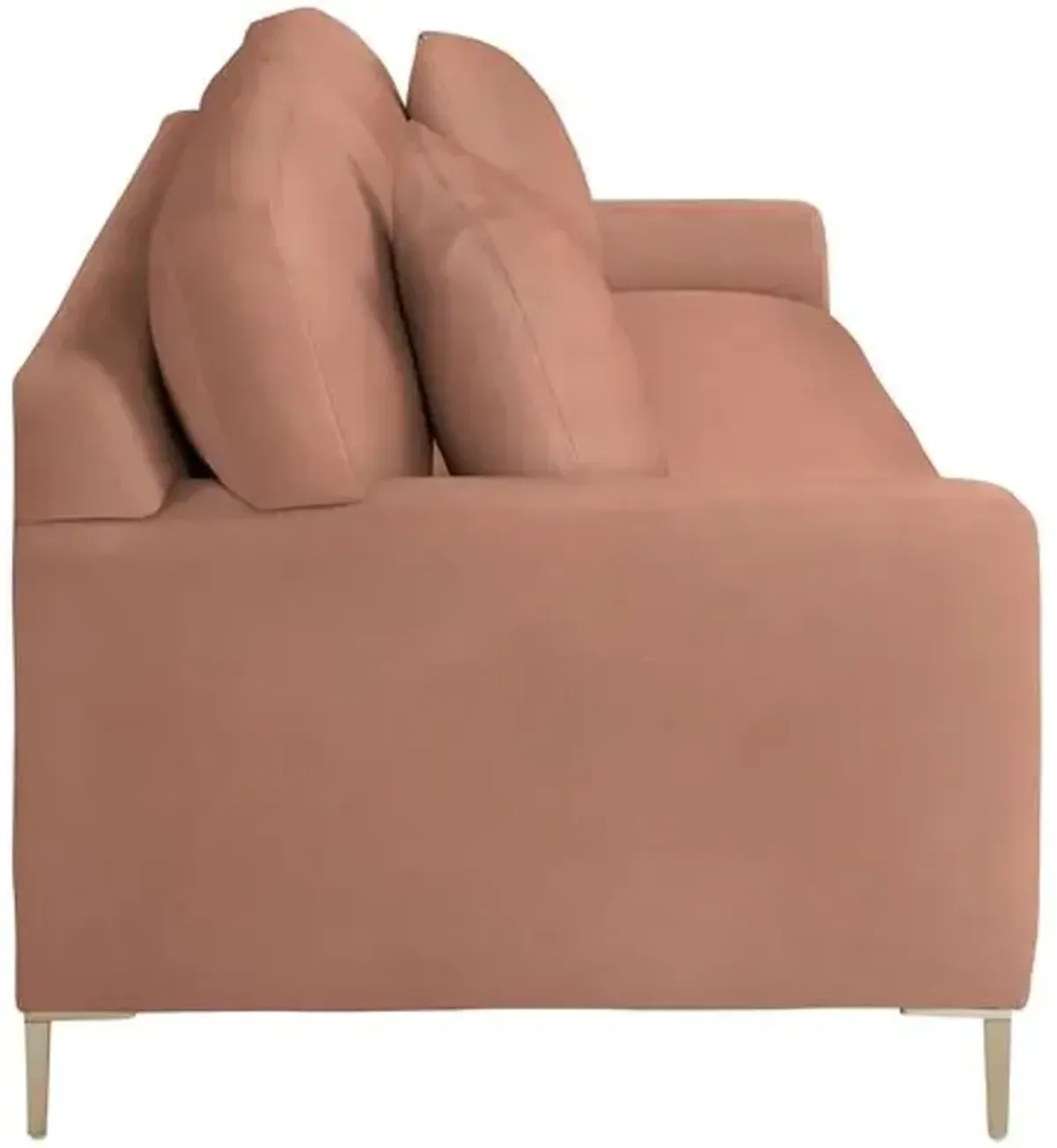 Hinton Loveseat - Crypton Velvet - Handcrafted - Pink