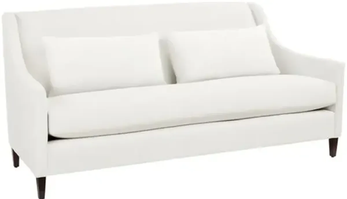 Dawes Sofa - White Crypton Cotton - Handcrafted