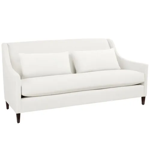 Dawes Sofa - White Crypton Cotton - Handcrafted