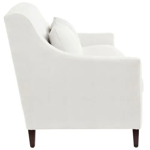 Dawes Sofa - White Crypton Cotton - Handcrafted