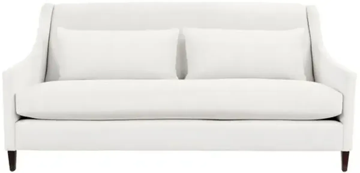 Dawes Sofa - White Crypton Cotton - Handcrafted