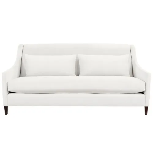 Dawes Sofa - White Crypton Cotton - Handcrafted