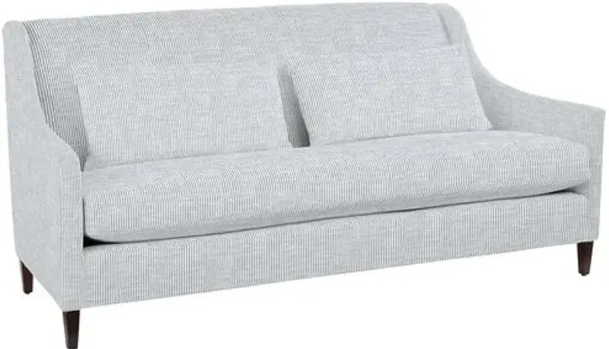 Dawes Sofa - Inside Out Ticking Stripe - Handcrafted