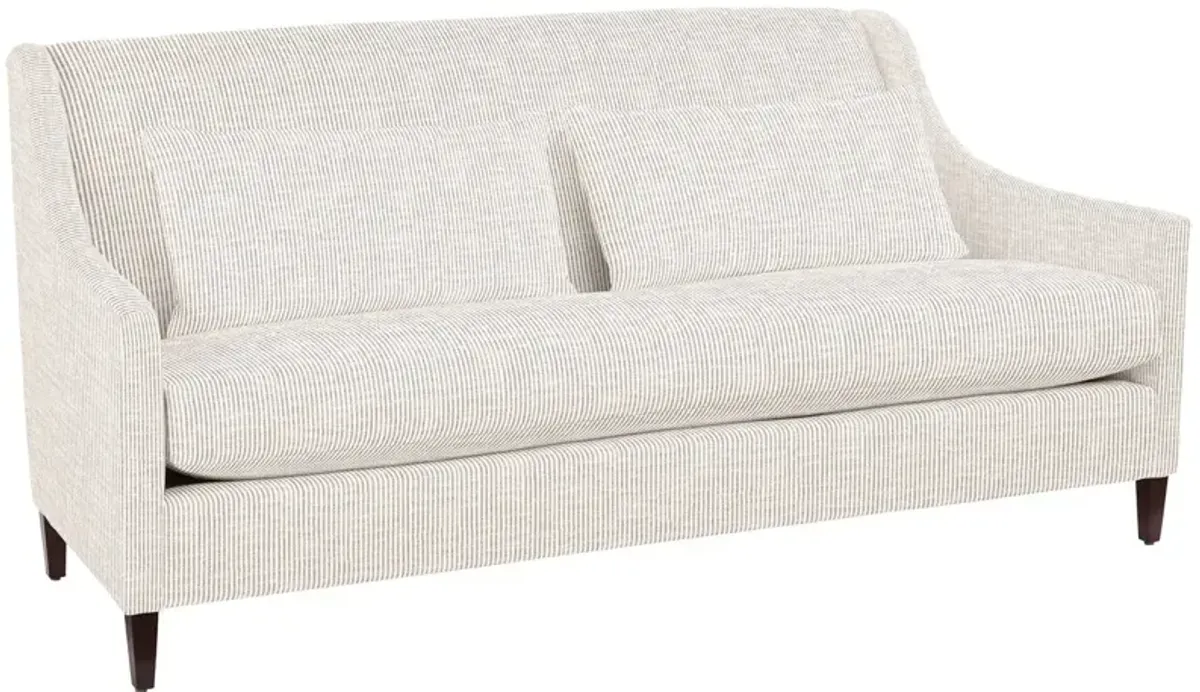Dawes 80" Sofa, Inside Out Ticking Stripe