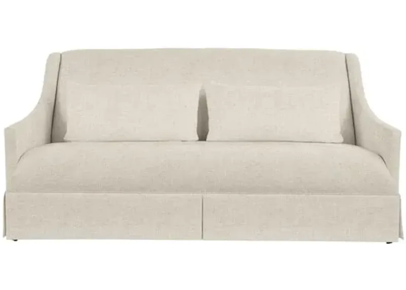 Dawes Skirted Sofa - Crypton Linen - Handcrafted