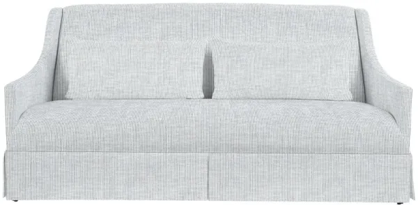 Dawes Skirted Sofa, Inside Out Ticking Stripe
