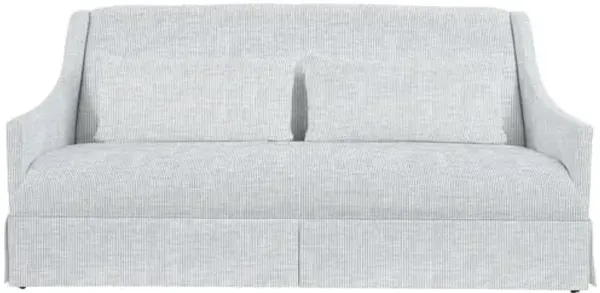 Dawes Skirted Sofa - Inside Out Ticking Stripe - Handcrafted