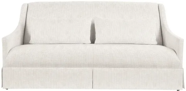 Dawes Skirted Sofa, Inside Out Ticking Stripe